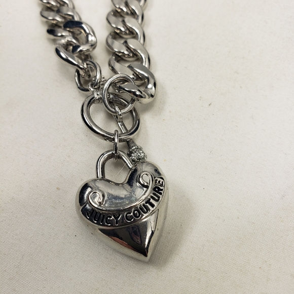 Juicy Couture Silver Chunky Charm Necklace - Picture 5 of 7
